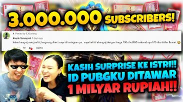 DI 3JT SUBSCRIBERS! ID PUBG EJGAMING DITAWAR 1 MILYAR RUPIAH!! INI REAKSI ISTRINYA!!