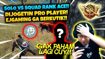 SOLO VS SQUAD RANK ACE!!! DIJOGETIN EMOTE SAMA PRO PLAYER!! BangEJ CUMA BISA GELENG2!!