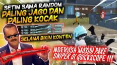 Bang Bemo SETIM SAMA RANDOM PRO PLAYER SNIPER !!GILA NGERUSH MUSUH PAKE SNIPER DI QUICK SCOPE !!