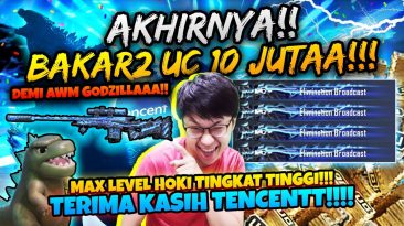 BANG EJ BAKAR UC BELASAN JUTA DEMI SKIN AWM GODZILLA AKHIRNYA PUNYA SKIN AWM