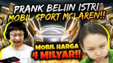 BANG EJ PRANK BELIIN ISTRI MOBIL SPORT MCLAREN 5 MILYARR BIAR SENENGG